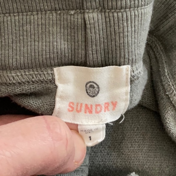 Sundry Casual Fleece Sweatpant / Jogger. Size 1 (S). Olive Green. - Picture 10 of 10